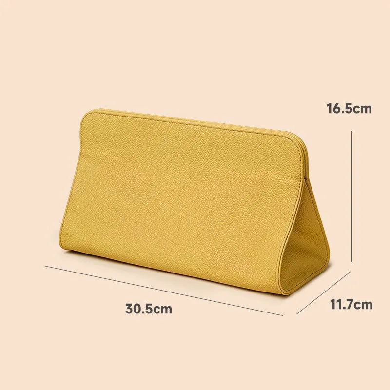 PU Leather Hair Tool Bag – Curling Iron & Flat Iron Organizer Hair Tool Organizer Zpaxo Yellow