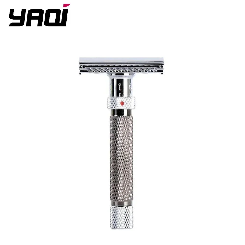 Yaqi Final Cut Adjustable Safety Razor – Chrome & Gunmetal Adjustable Safety Razor Zpaxo RAA2001-CG