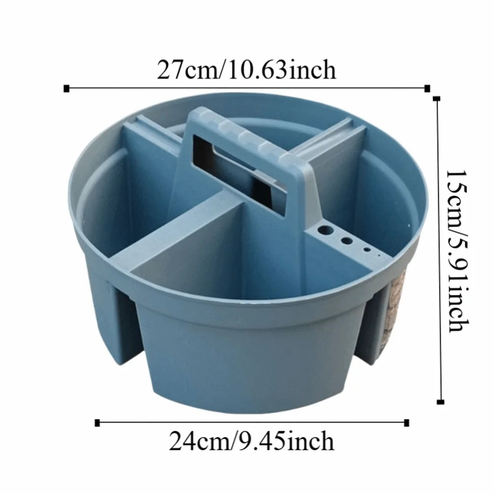 Plastic Material Divided Box Four Compartments Thickened Design Zpaxo