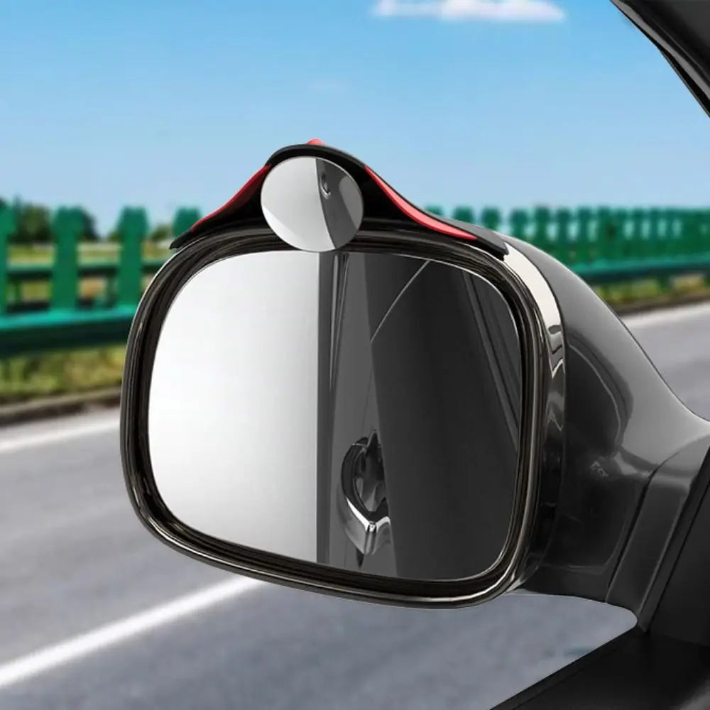 360 Degree Adjustable Car Mirror Wide Angle Frameless Convex Side Zpaxo