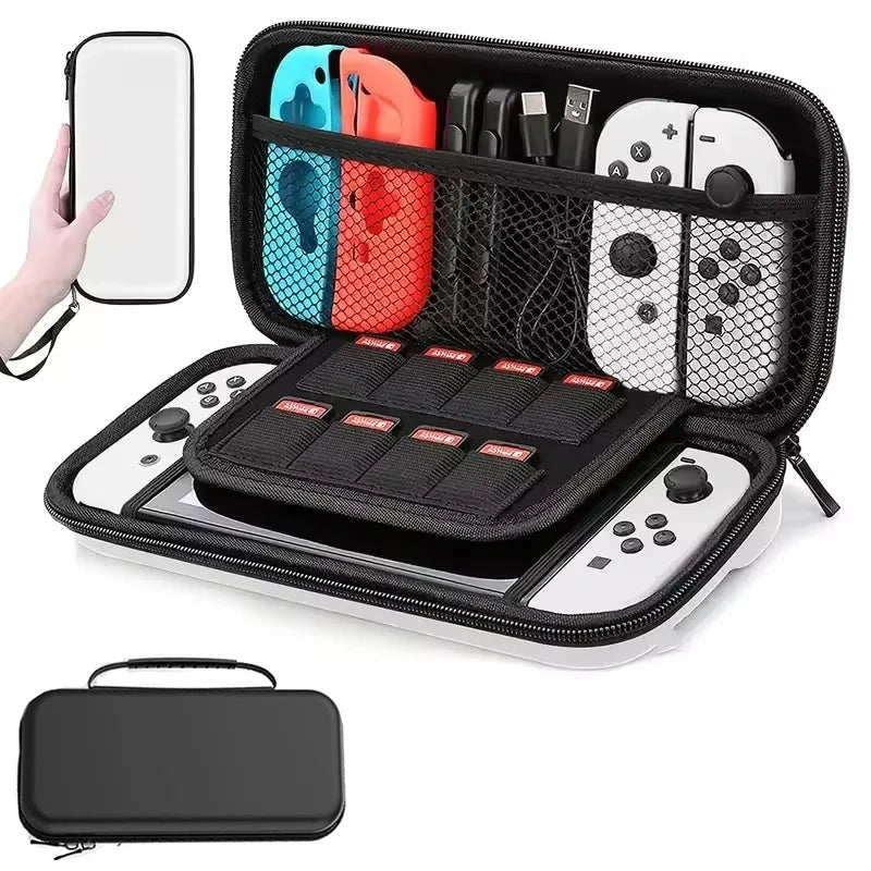 Travel Carrying Case For Nintendo Switch OLED Protective Waterproof Storage Bag For Console Charger Accessories Waterproof Style Zpaxo