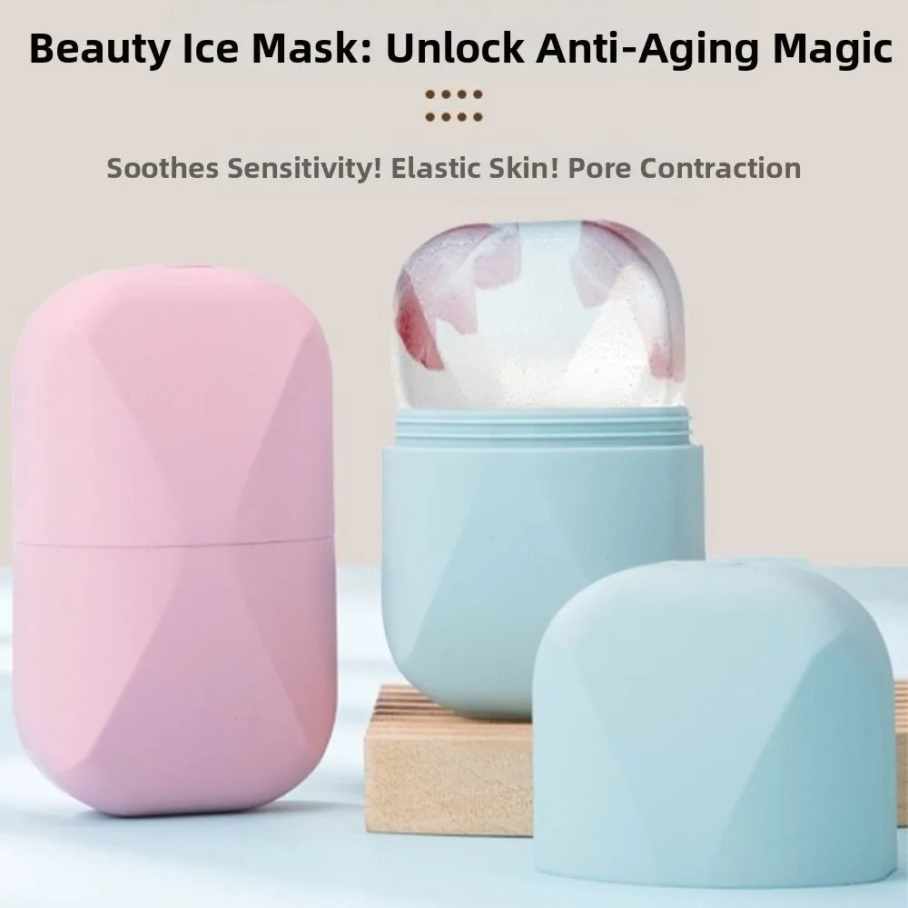 Portable Silicone Ice Roller Face Beauty Skin Care Tools Reusable Zpaxo