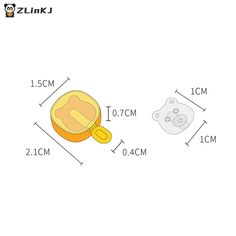 ▶2/3Pcs Miniature Dollhouse Simulation Making Ice Stick Mold Mini Bear Ice Stick Model Toys For Doll Accessories Girl Toy Zpaxo