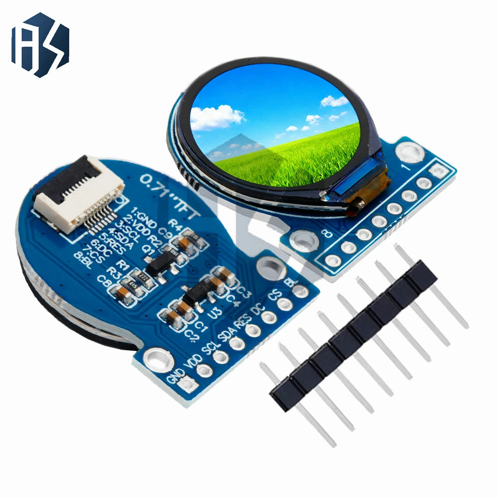 TFT Display LCD Module Round RGB 160 GC9A01 Driver 8PIN SPI Interface Zpaxo