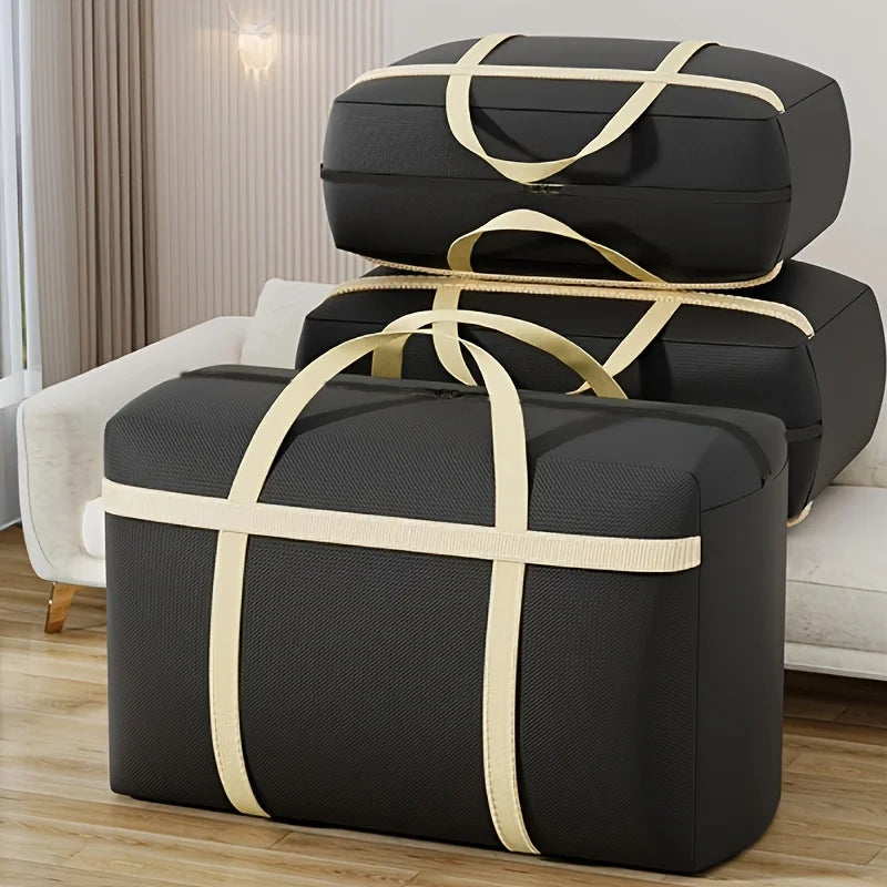 Two Extra-large Durable Storage Bags Double Zippers Reinforced