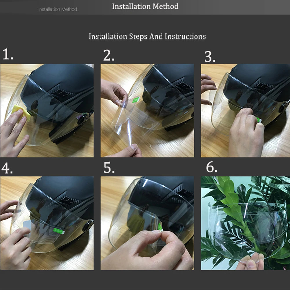 Universal Helmet Lens MT Helmets Anti Rain Clear Motorcycle Film Zpaxo