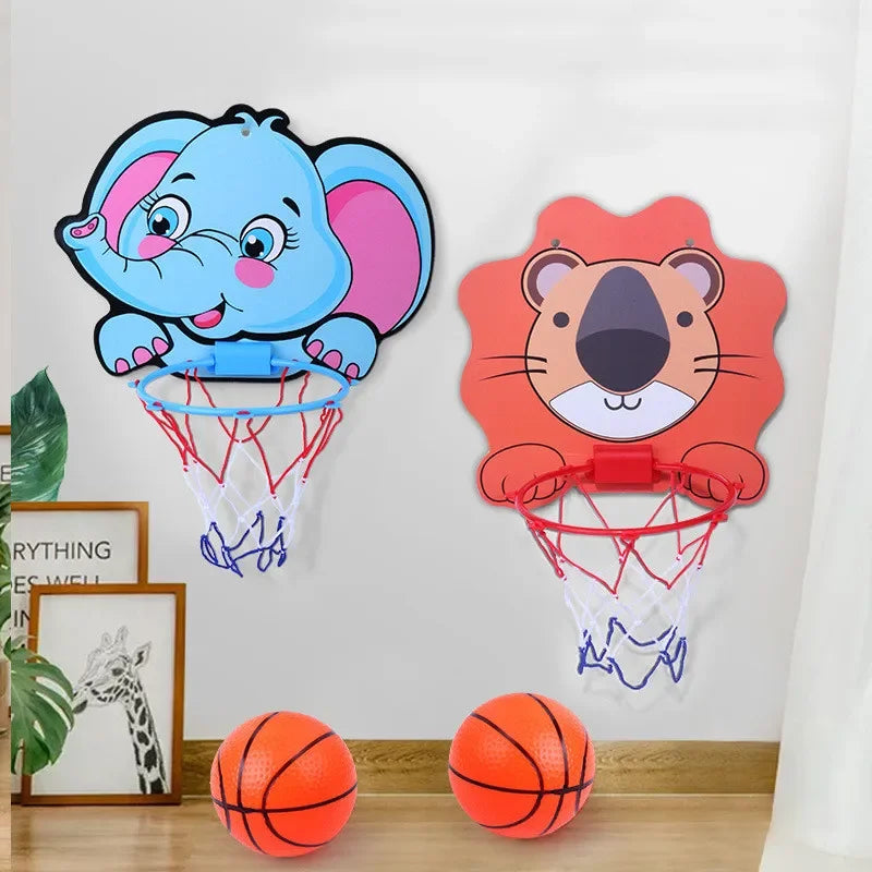 Kids Basketball Hoop Cartoon Creative Animals Stand Outdoor Indoor