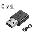 2-in-1 USB Bluetooth 5 0 Transmitter Receiver Stereo RCA AUX TV