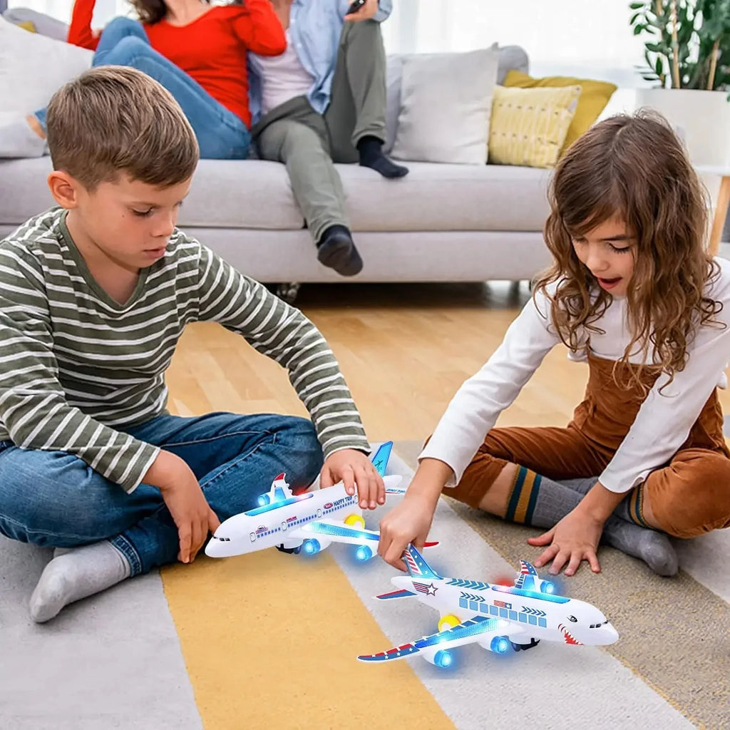 Plane Educational Toy Children Electronic Aeroplane Music Autopilot