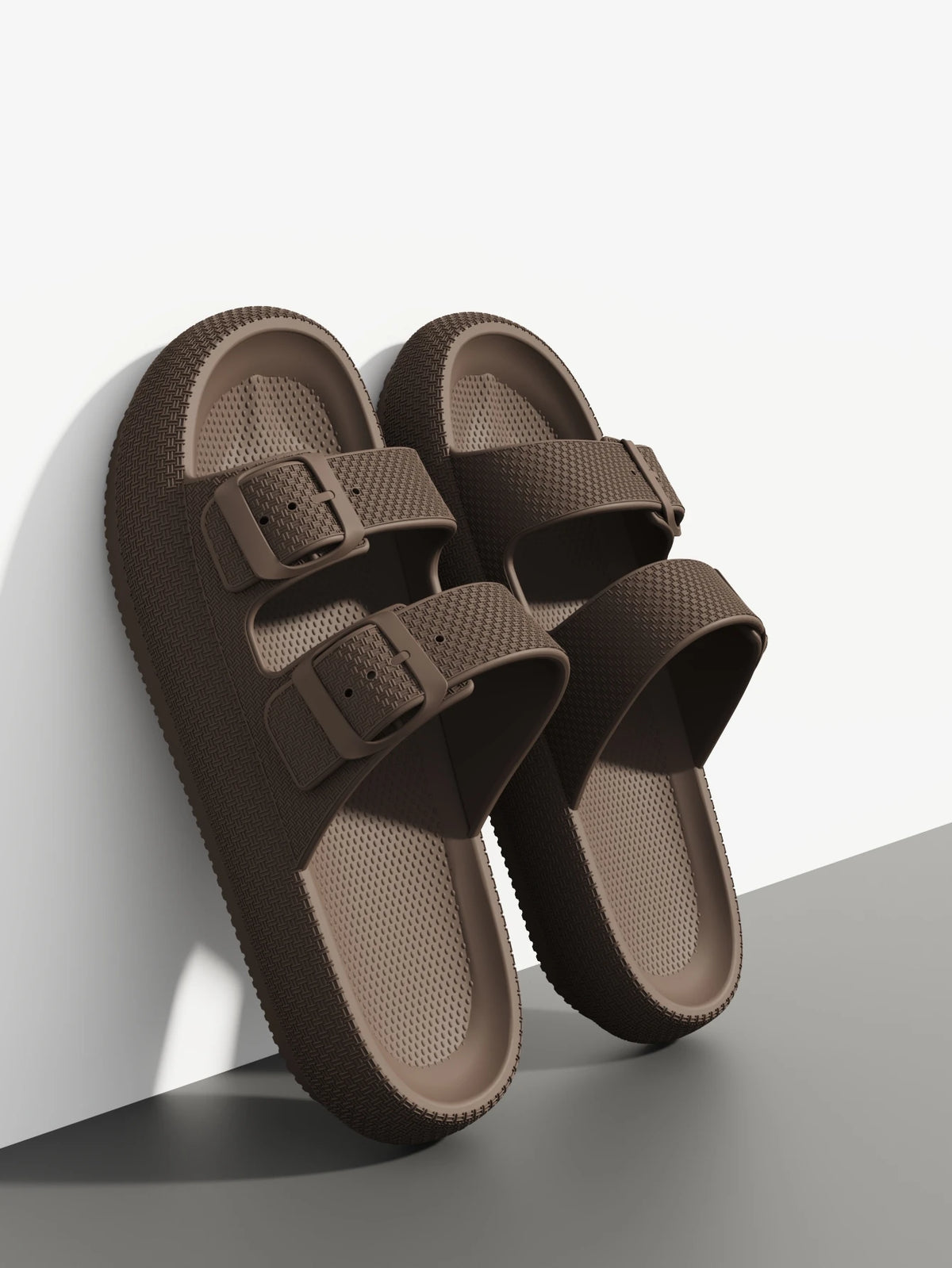 2025 Men's Outdoor Fashion Thick Sole Sandals Non-slip Shower Zpaxo Coffee 38-39