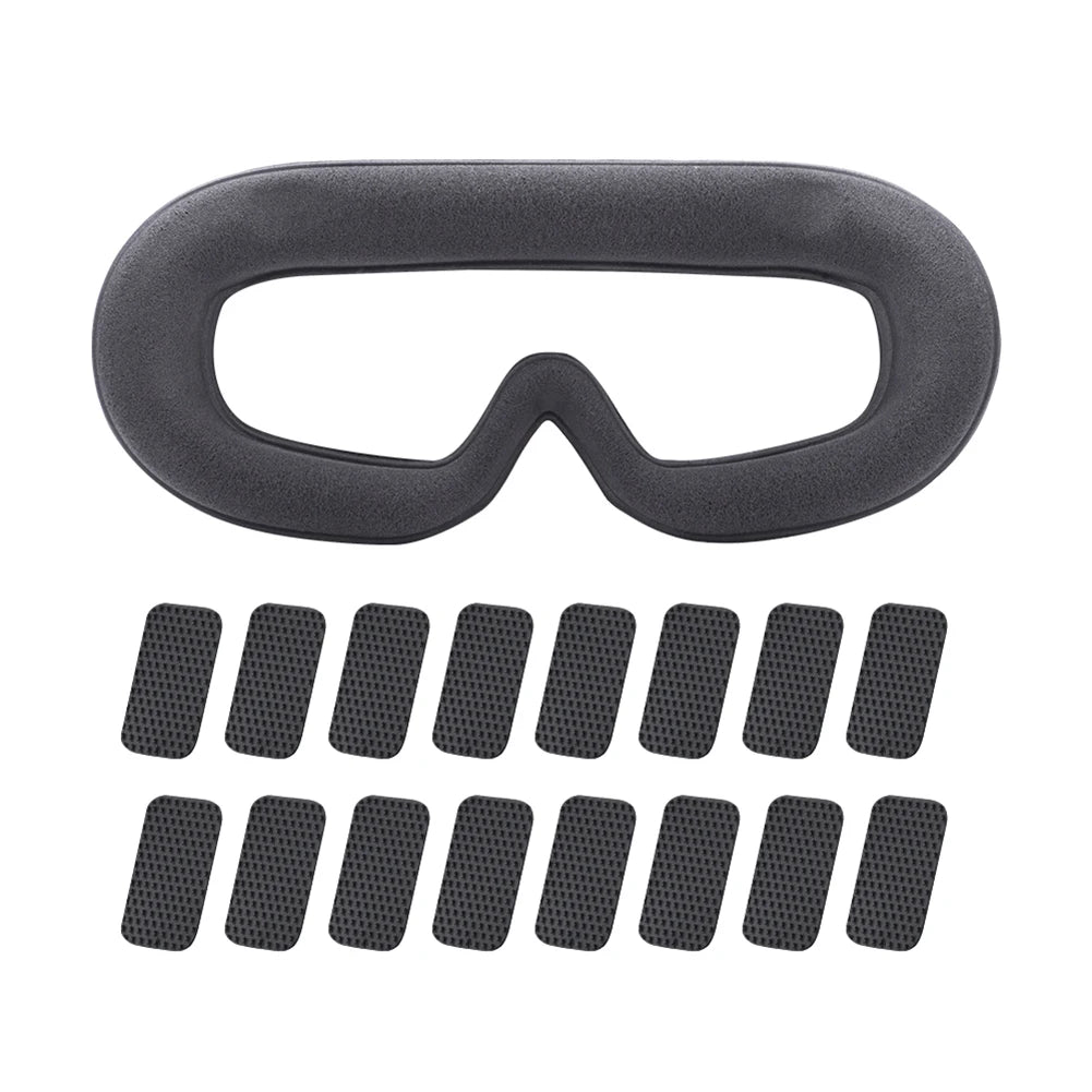 for AVATA Goggles 2 Sponge Eye Pad Comfortable Face Cushion Cover Anti-Light Leakage Face Padding Accessories Eye Mask Pad Zpaxo black