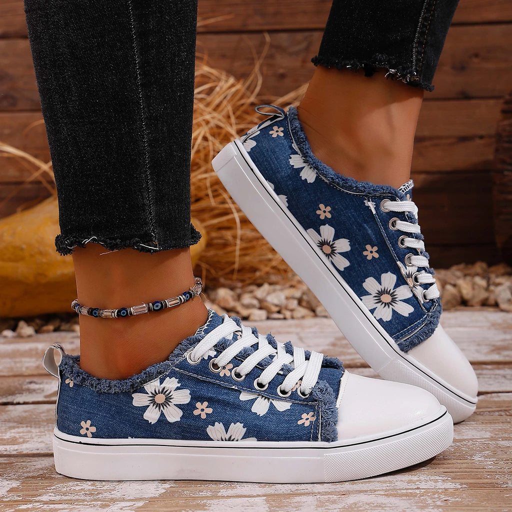 2025 New Women Shoes Spring Autumn Fashion Women Sneakers Round Head Flat Bottom Shoes Lace Up Casual Platform Sneakers Women Zpaxo