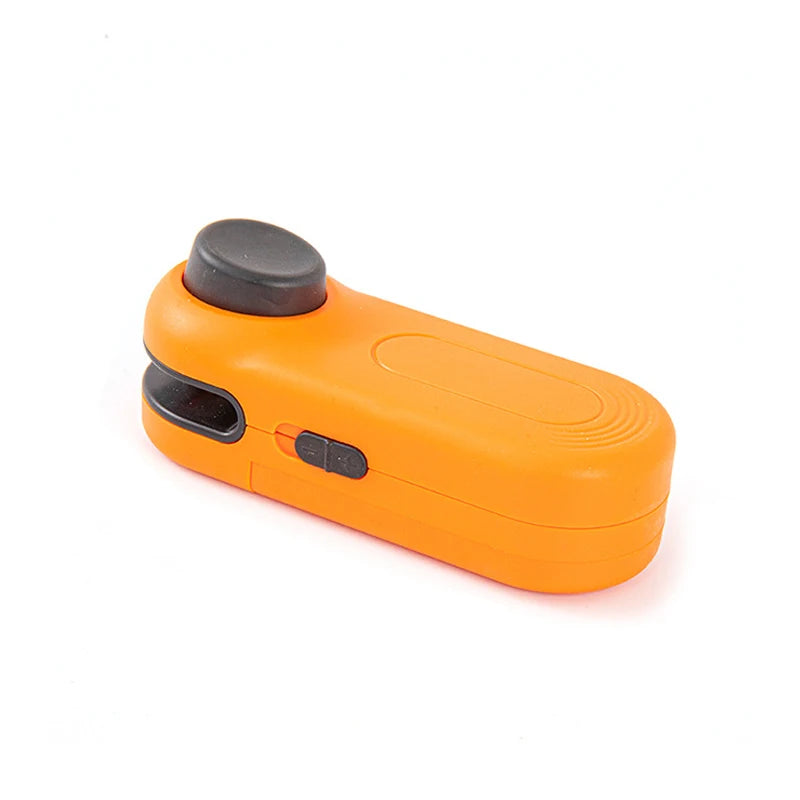 Mini Heat Sealer Food Package Bag Sealing Machine Handheld Portable Zpaxo Orange