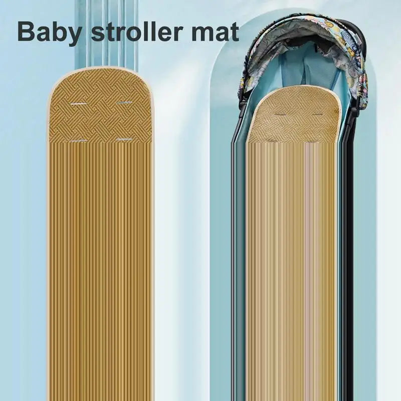 Baby Stroller Liner Baby Car Seat Cooling Cushion Rattan Seat Pad Infant Child Cart Mat Kids Carriage Pram Stroller Accessories Zpaxo