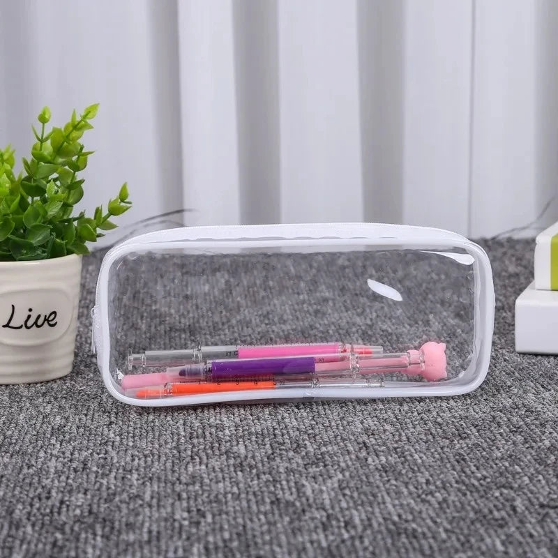 Transparent Waterproof Pencil Case – Large Capacity Organizer Pencil Pouch Organizer Zpaxo