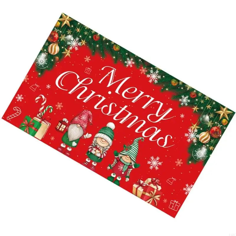 70 8x43 Christmas Scene Backdrop Polyester Cloth Indoor Holiday Party