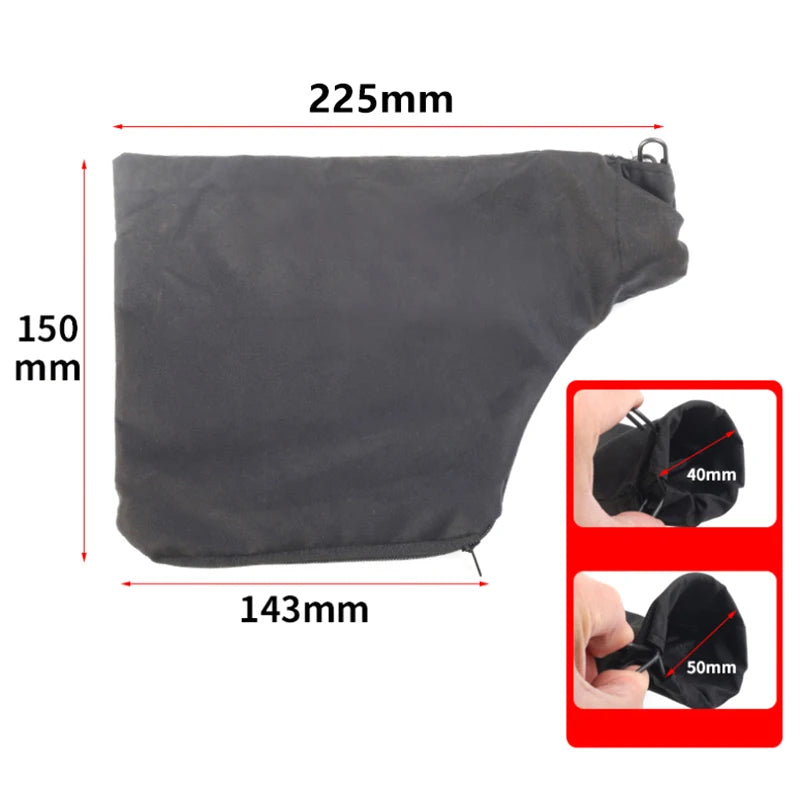 3Pcs Mitre Saw Dust Bag Black Dust Collector Bag With Zipper Wire Stand For 255 Model Miter Saw Equipment Dust Bag Zpaxo 3PCS Black