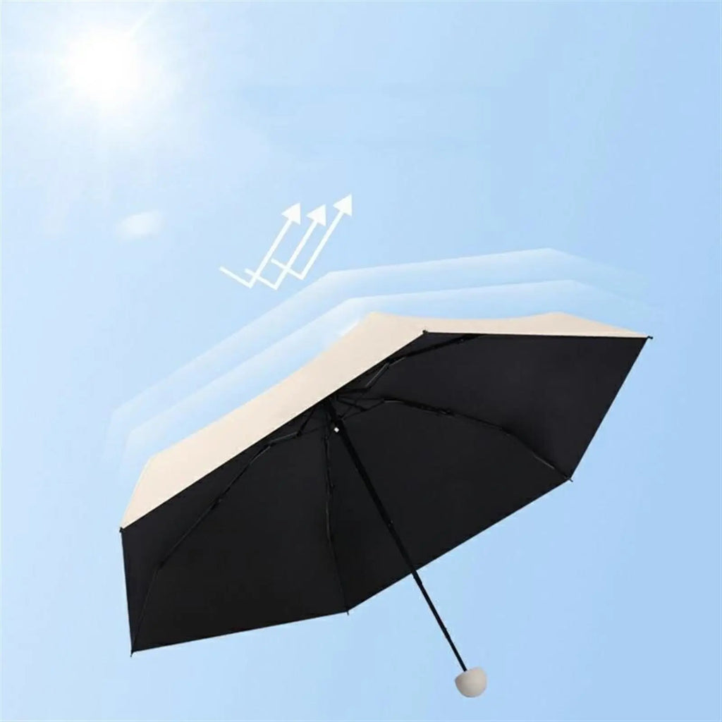 Capsule Umbrella Sunny and Rainy Dualuse Rainproof Wind-resistant Sun Protection Outdoor Traveling Portable Mini Umbrella Zpaxo