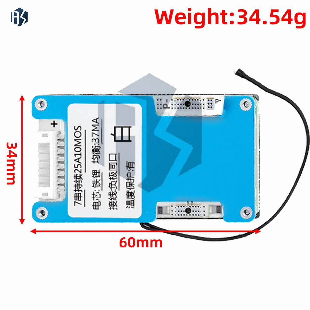6S 7S 24V 15A 20A 25A LiFePO4 Battery Balanced Charge Equalizer Board Zpaxo