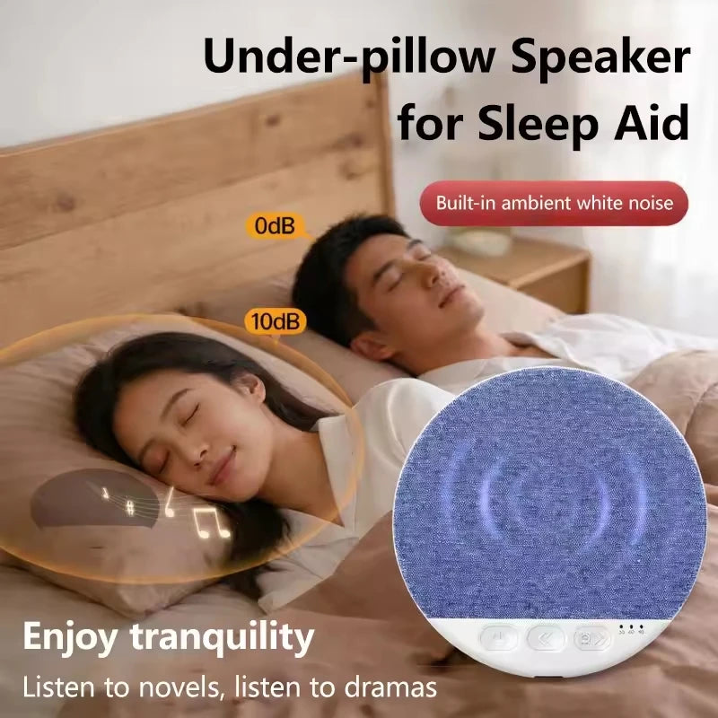 2026 Bedroom Pillow Speaker Sound Bluetooth Under Stereo Bass White Zpaxo