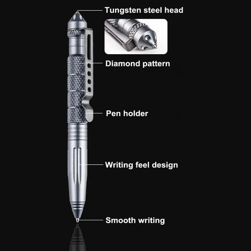 Multifunctional Alloy Military Metal Tactical Pen School Student