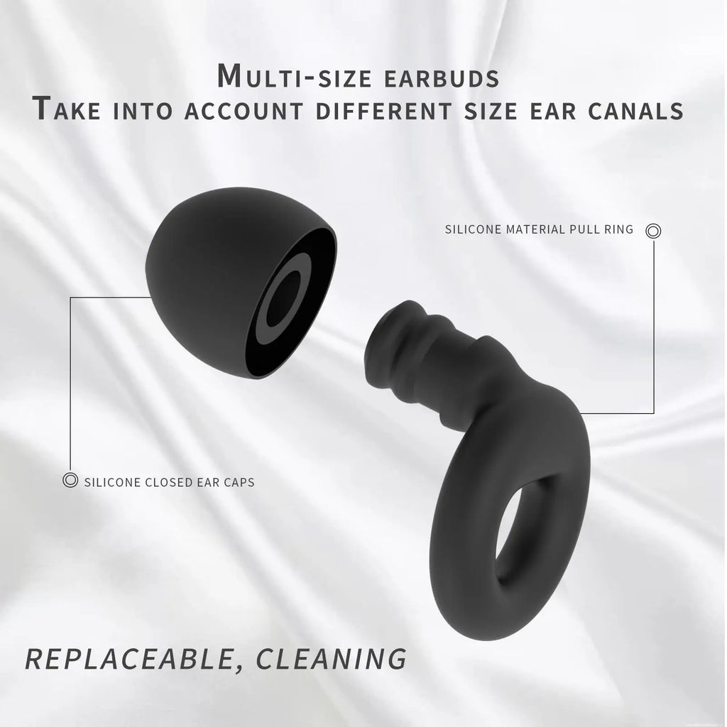 Mute Ear Plugs For Sleeping Noise Reduction Super Soft Reusable Hearing Protection Anti Noise Earplugs For Concerts Travel Work Zpaxo
