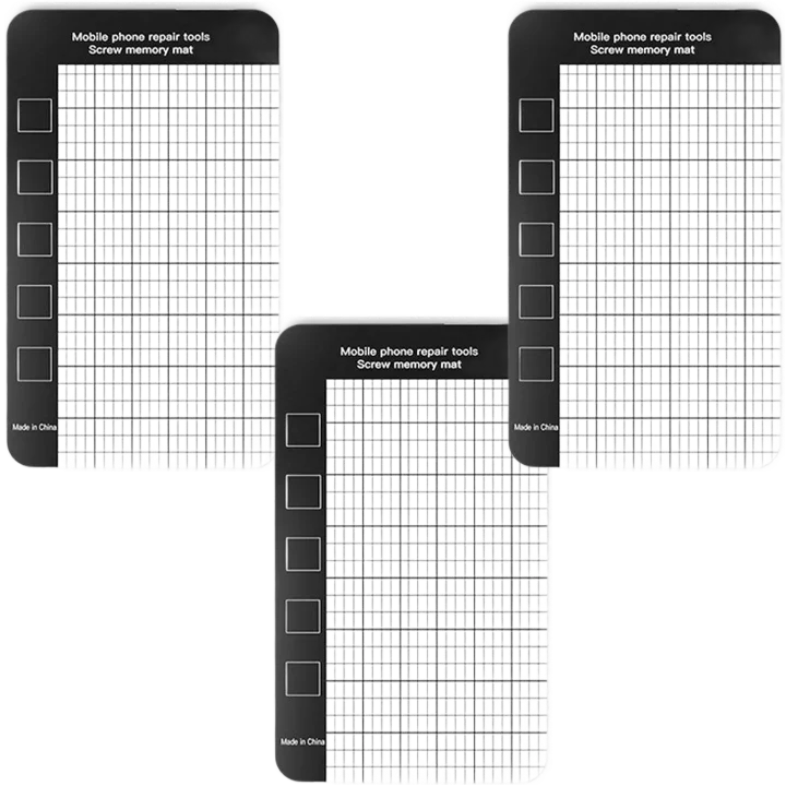Magnetic Screw Mat Work Pad for Phone Repair – 145×90mm Magnetic Screw Mat Zpaxo 3PCS