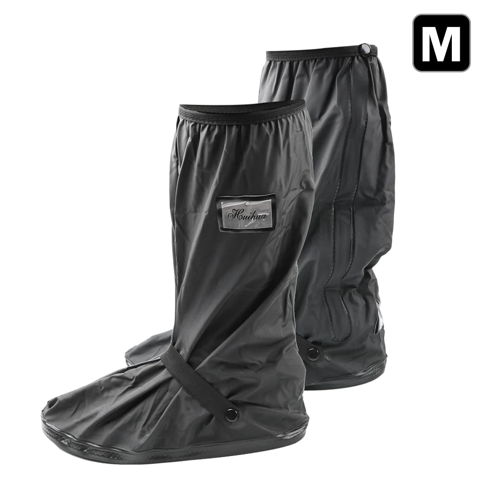 Non-slip Boot Covers Rainy Snowy Day Motorcycle Scooter Bike Rain Zpaxo M