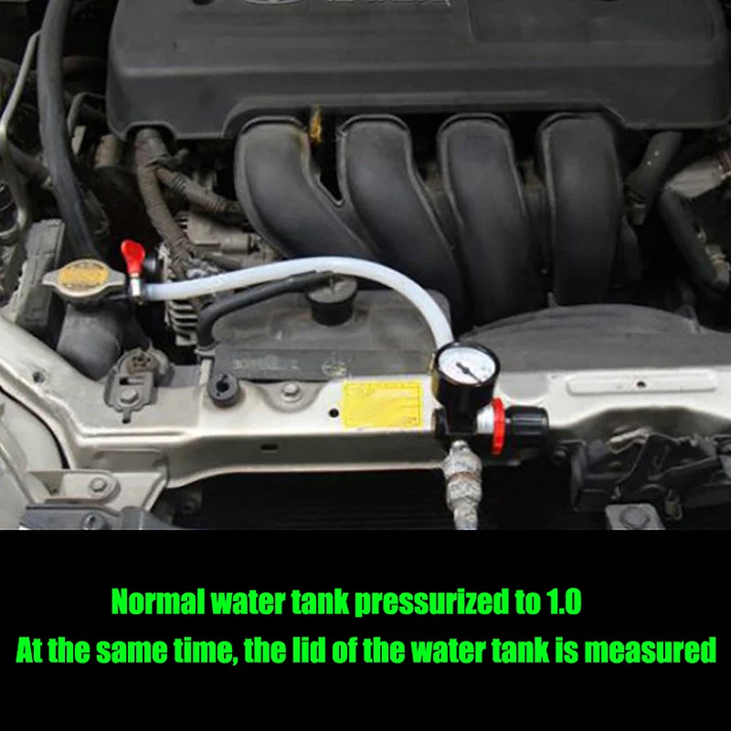 Radiator Cooling System Pressure Tester – Universal Coolant Leak Gauge