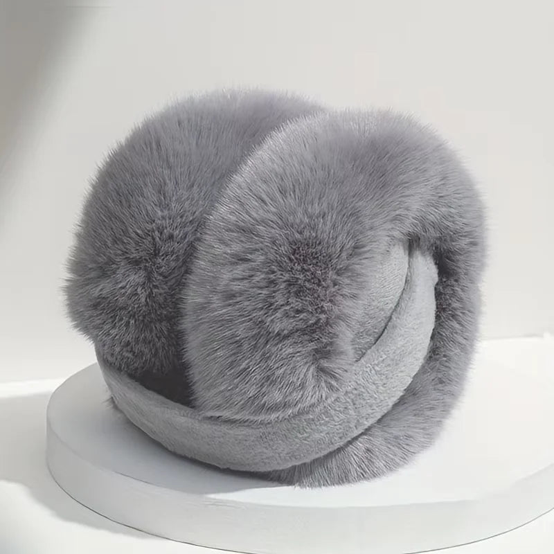 Soft Plush Ski Ear Warmer Warm Earmuffs for Adult Fashion Solid Color Earflap Protection Ear-Muffs Ear Cover Skate Ski Protector Zpaxo