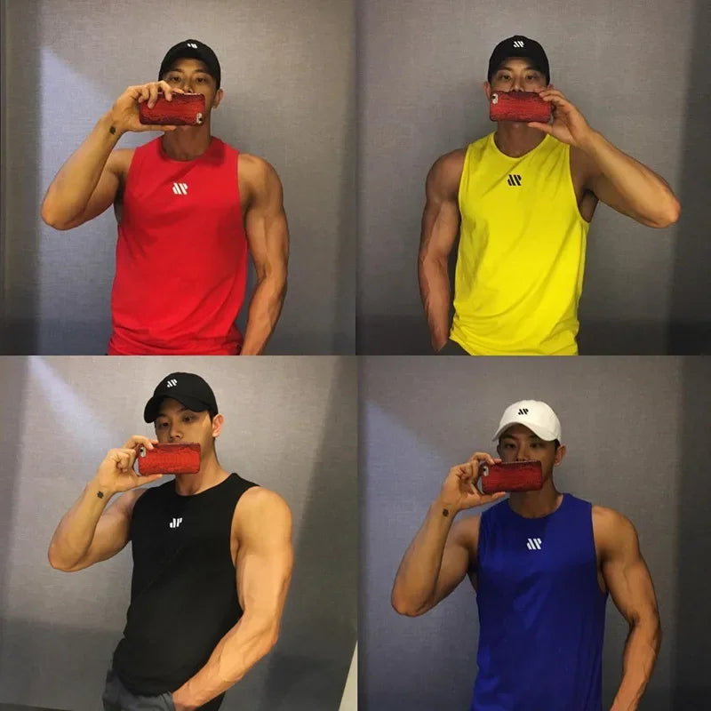 Men's Gym Tank Top – Sleeveless Bodybuilding Stringer Vest