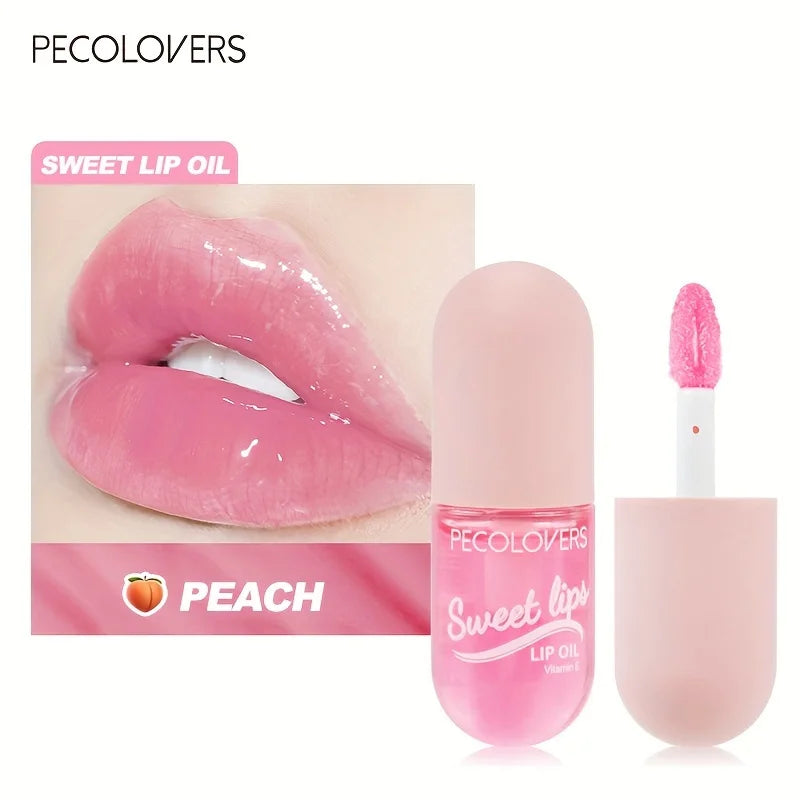 1PC Mini Capsule Color Change Lip Gloss Lip Oil Moisturizing Transparent Glossy Nutritious Liquid Lipstick Cosmetic Zpaxo 01