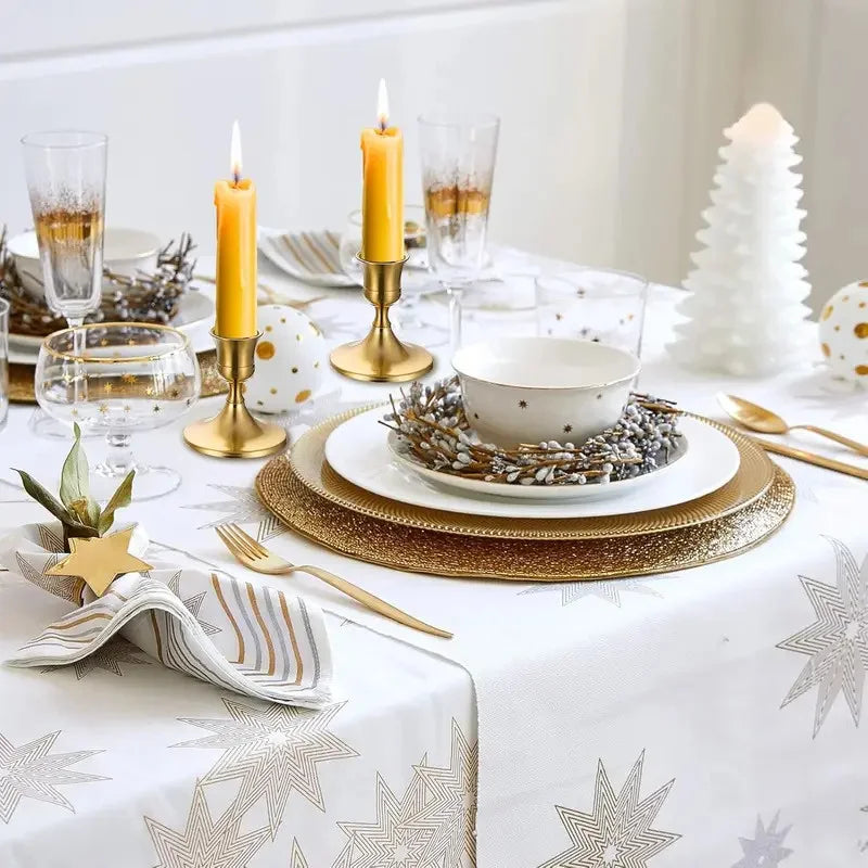 Metal Candle Holder Tapered Christmas Valentine's Day Decor Small