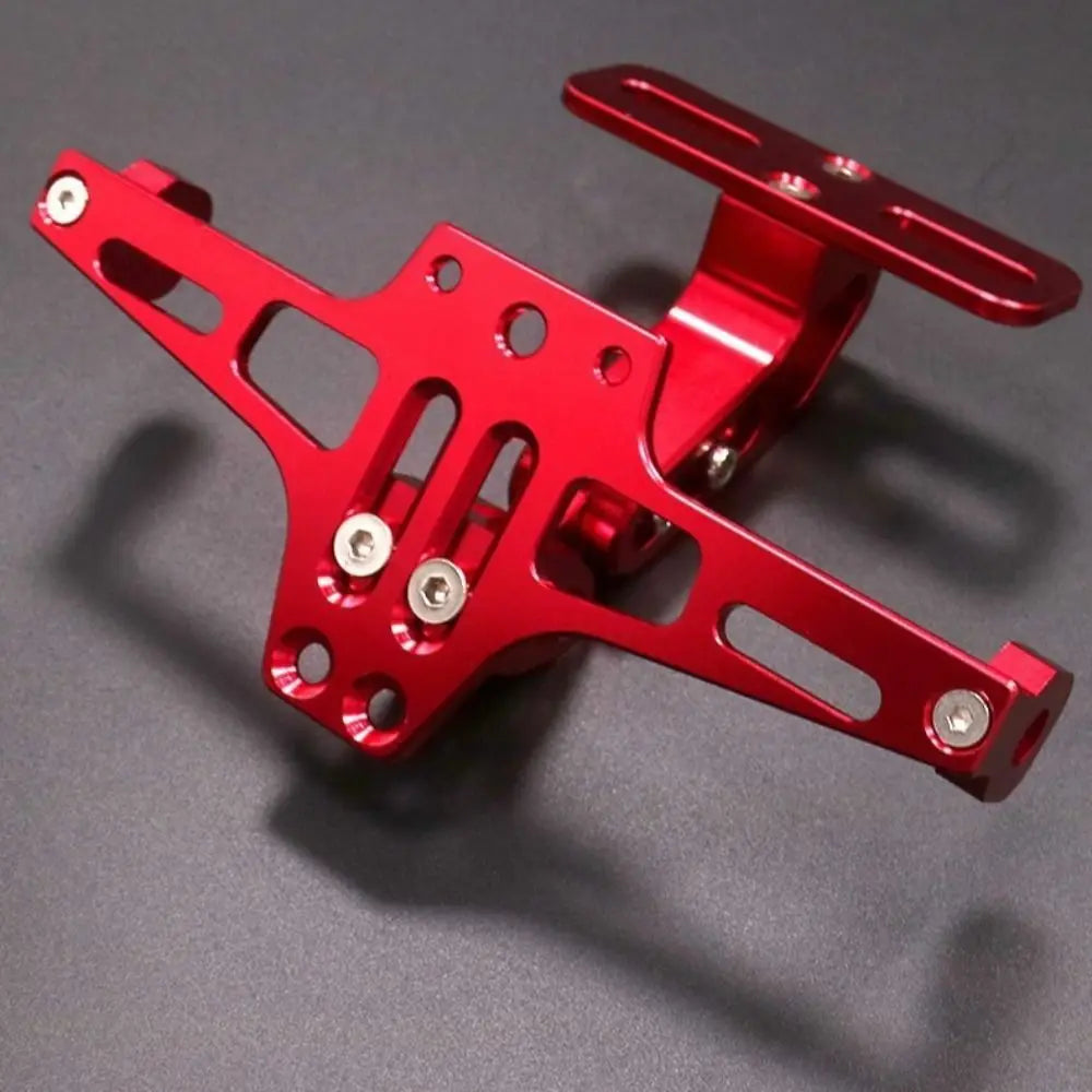 Aluminum Alloy Motorcycle Rear License Plate Mount Adjustable Zpaxo