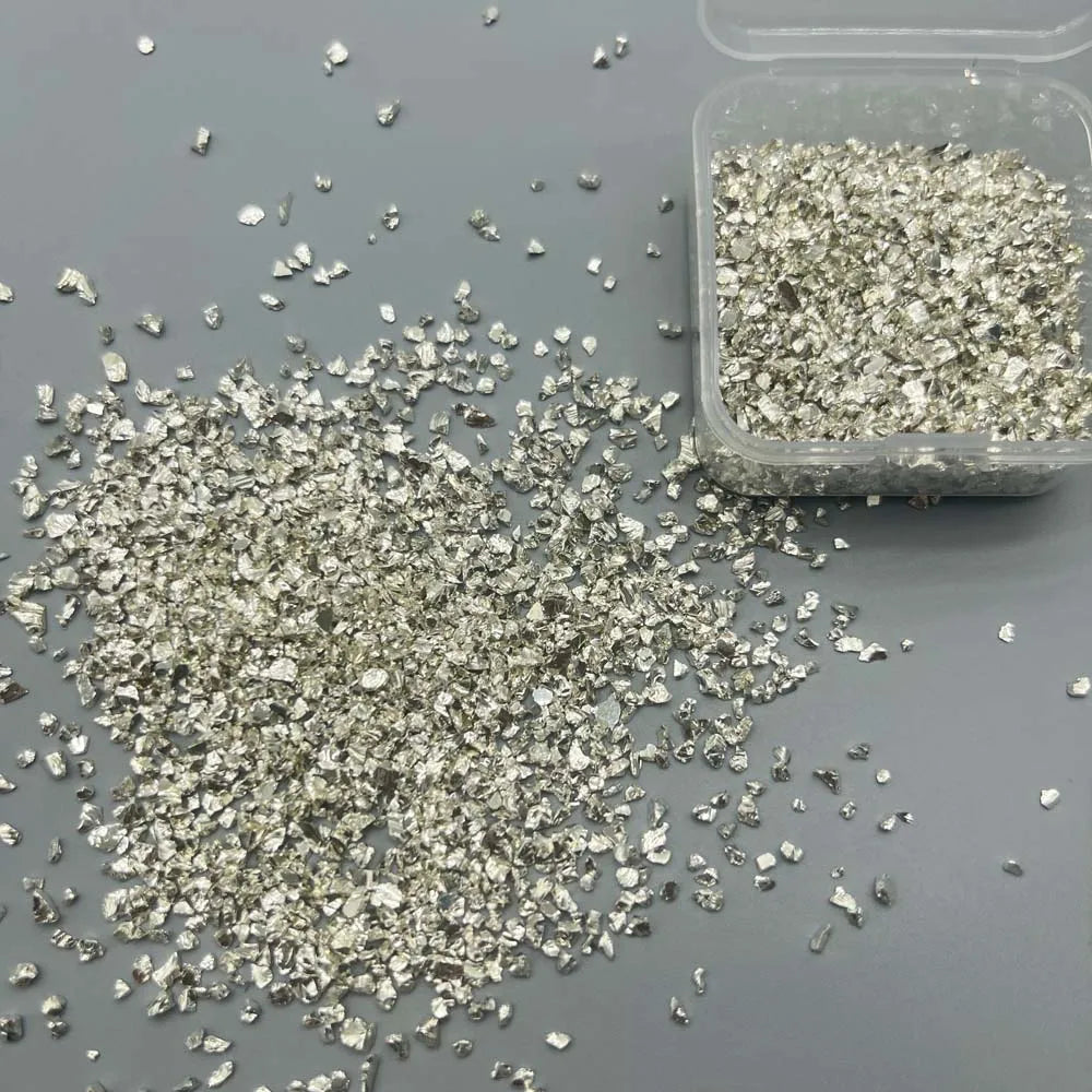 Stone Craft Glitter Metallic Chips – Nail Art, Epoxy & DIY Flakes Craft Glitter Flakes Zpaxo silver