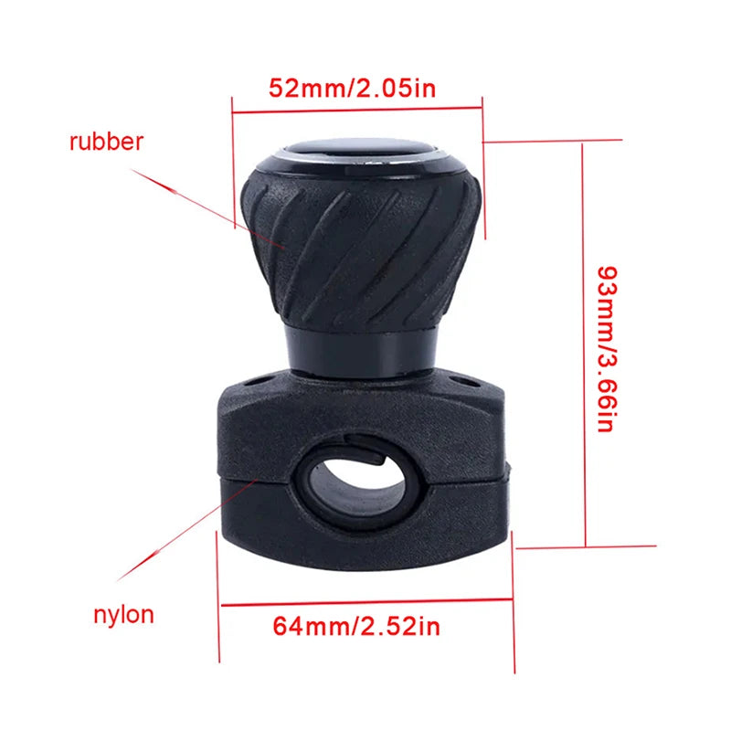 360° Steering Wheel Spinner Knob – Universal Car, Truck & Forklift