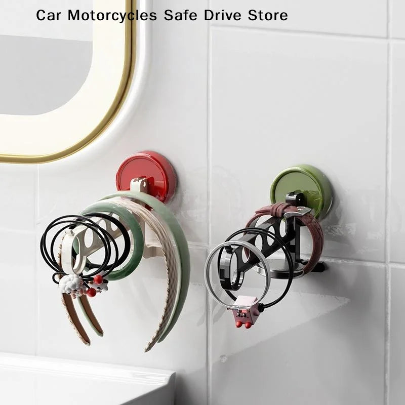 CM1Pcs Portable 5-Hole Laundry Rack Colorful Suction Cup Hangers