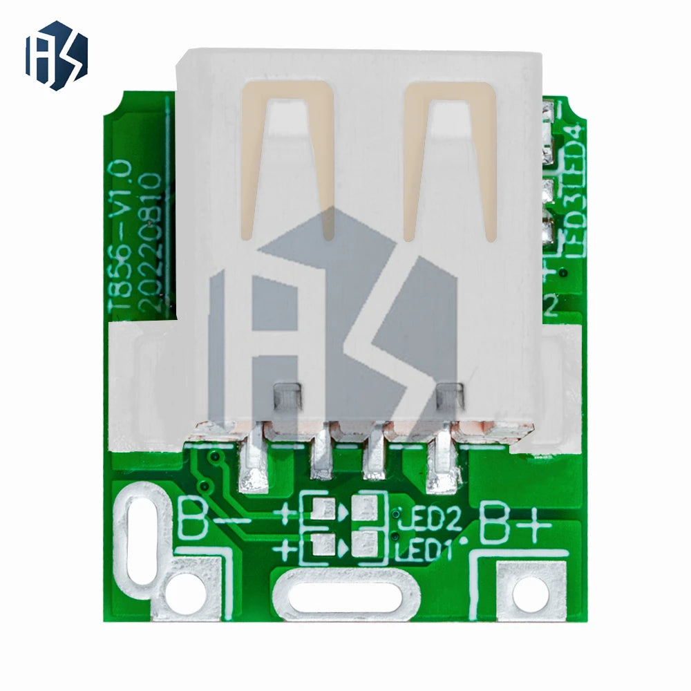 134N3P 5V Boost LiPo Charger Module USB-C with LED & Protection (50Pcs) Zpaxo