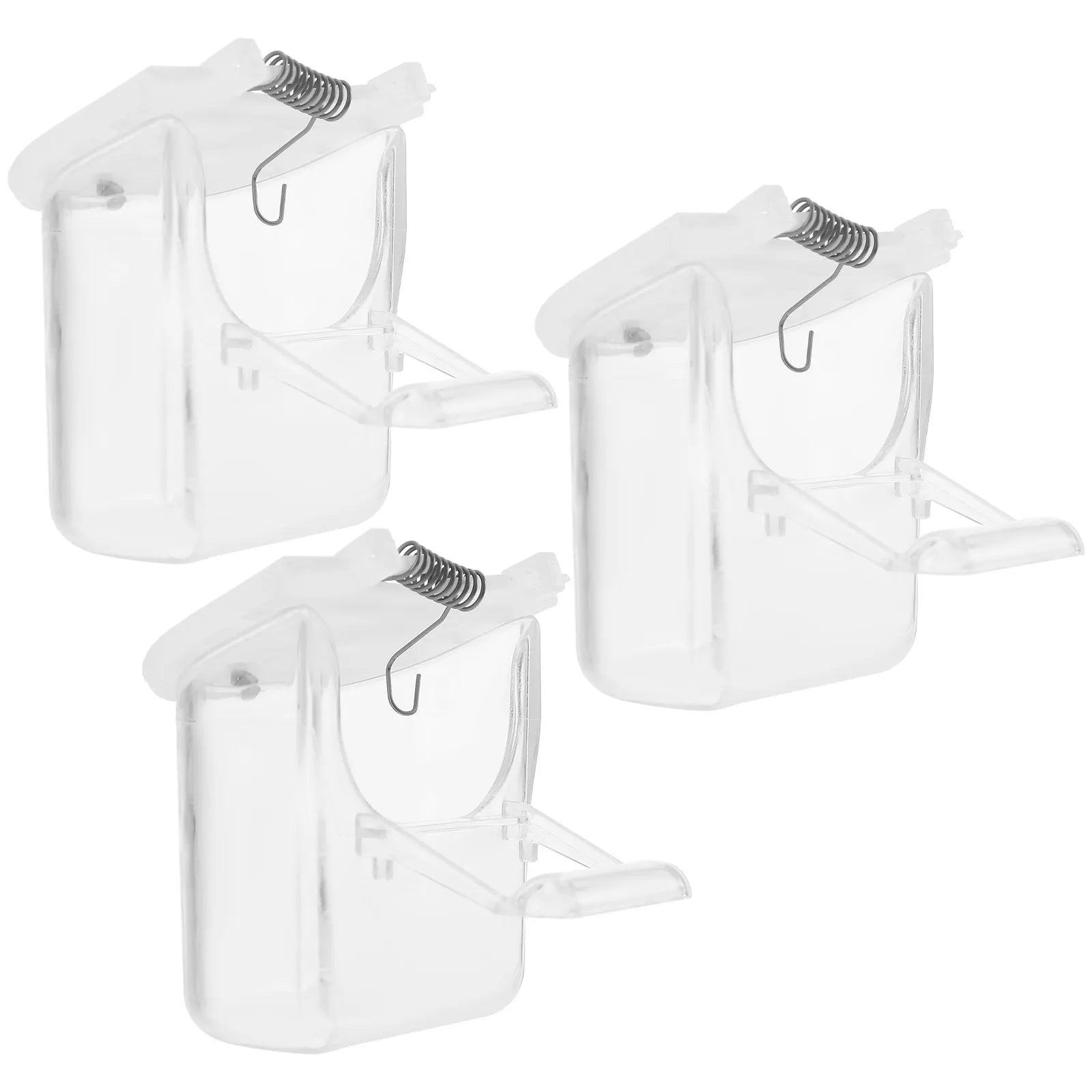 Hanging Parrot Food Feeder Durable Plastic Large Capacity Lightweight