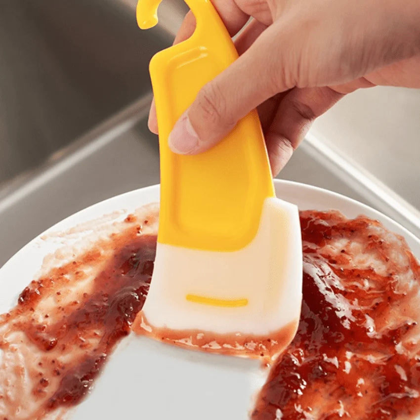 Soft Blade Kitchen Scraper Spatula – Pan & Pot Cleaner Tool Kitchen Scraper Tool Zpaxo