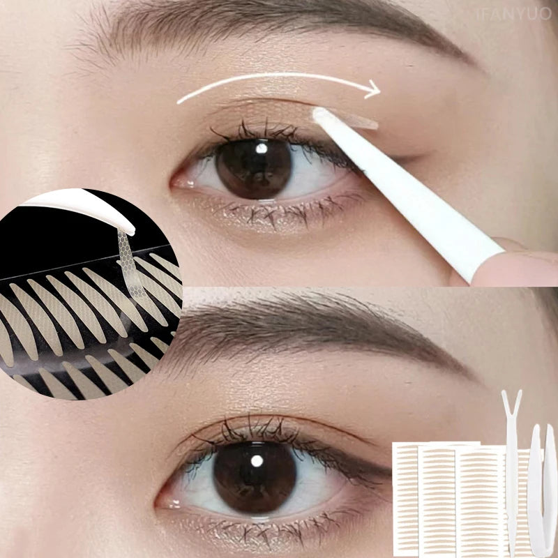 5Sheet Double Fold Eyelid Tapes Sticker Eye Lift Self-adhesive Lace