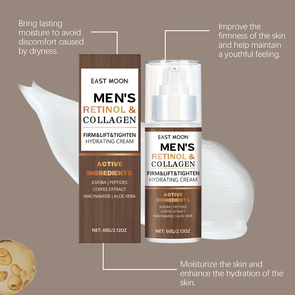 Men's Retinol Collagen Moisturizer Anti-aging Face Cream Help Reduce Zpaxo