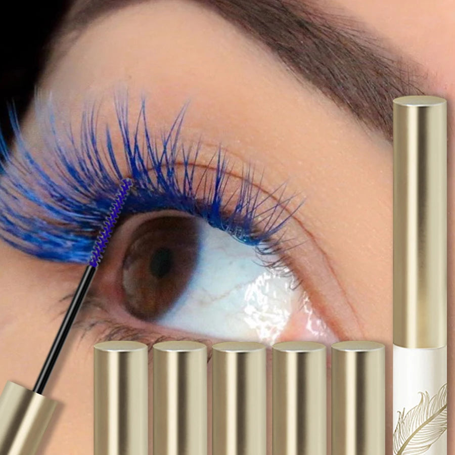 10-Color Ultra-fine Brush Mascara Strong Lasting Content Length