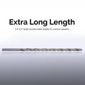 Drill Bit Extra Long Speed Steel Straight Shank Twist Tool 2- Wood