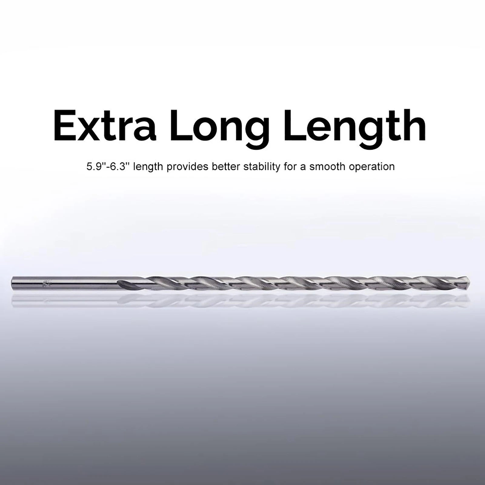 Drill Bit Extra Long Speed Steel Straight Shank Twist Tool 2- Wood