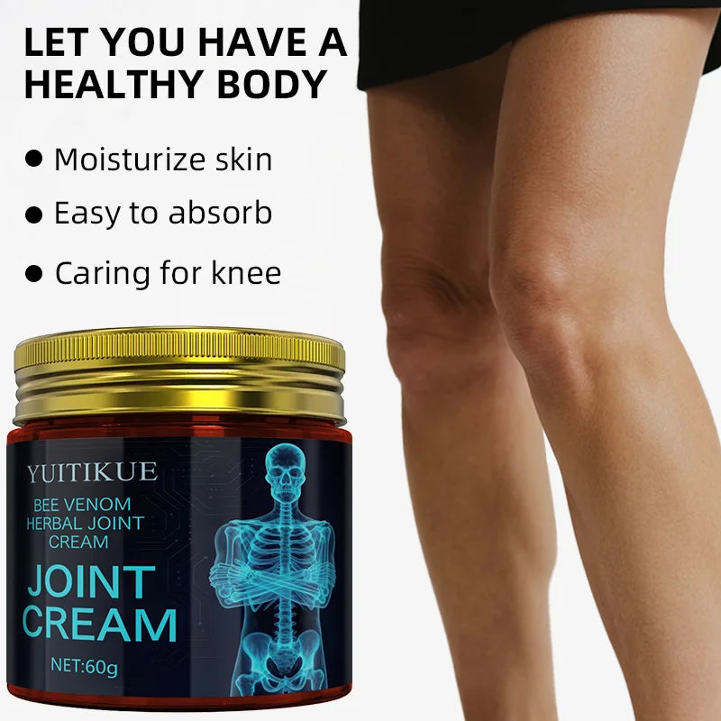 YUITIKUE Bee Venom Herbal Joint Cream 60g | Multi-Joint Care Herbal Joint Cream Zpaxo