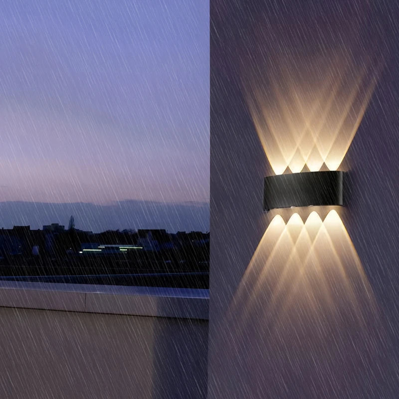 Up Down LED Wall Lamp Waterproof Modern Wall Light for Bedroom Living Room Corridor Balcony Indoor Outdoor Home Decor Lighting Zpaxo