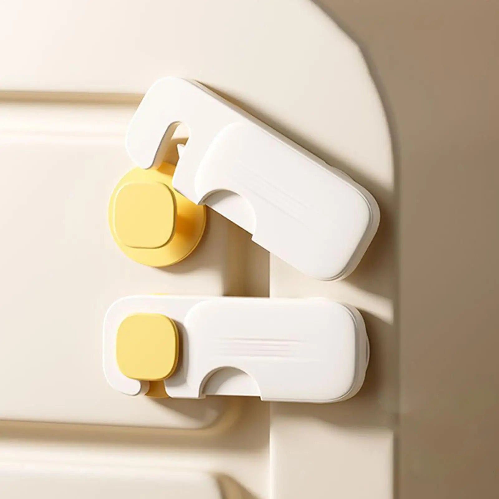 Baby Cabinet Locks Childproof Safety Latch Locks For Fridge No-Drill Childproof Latches For Kitchen Bathroom Refrigerator Zpaxo