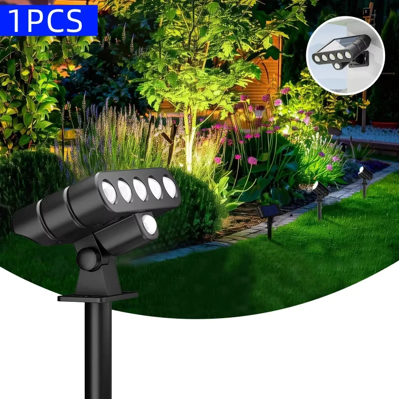 Solar Powered Tree Lighting Outdoor Lights Courtyard Lawn Lights Home Garden Lighting Decorative Landscape Atmosphere Lights Zpaxo A-1PC white light