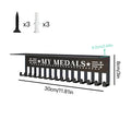 Medal Hanger Display Rack Wall Mount Metal Trophy Ribbons Medals